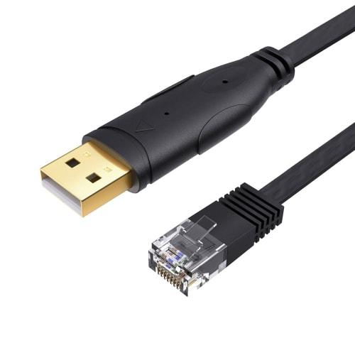 USB Console Cable, CableCreation FTDI-FT232RL Built-in Chipset USB-RJ45 Serial Cable for Cisco, NETGEAR, TP-Link, Linksys, Ubiquiti, Huawei Routers/Sw