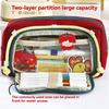Cartoon Puppy Large Capacity Retro Lattice Window Pencil Bag For Men And Women Universal Cute High  Value Dirty Resistant Statio