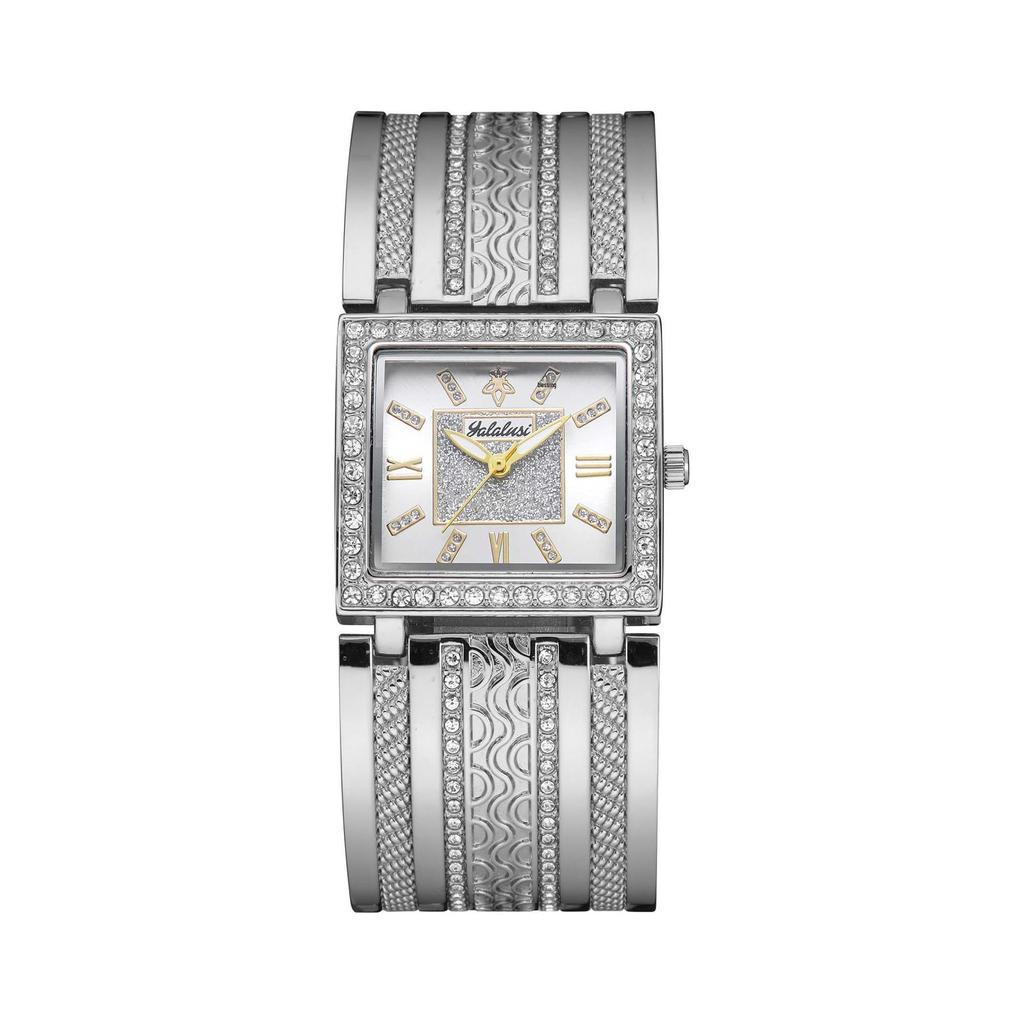 YaLalusi Gold Diamond Women's Watch with Diamond-Set Bracelet