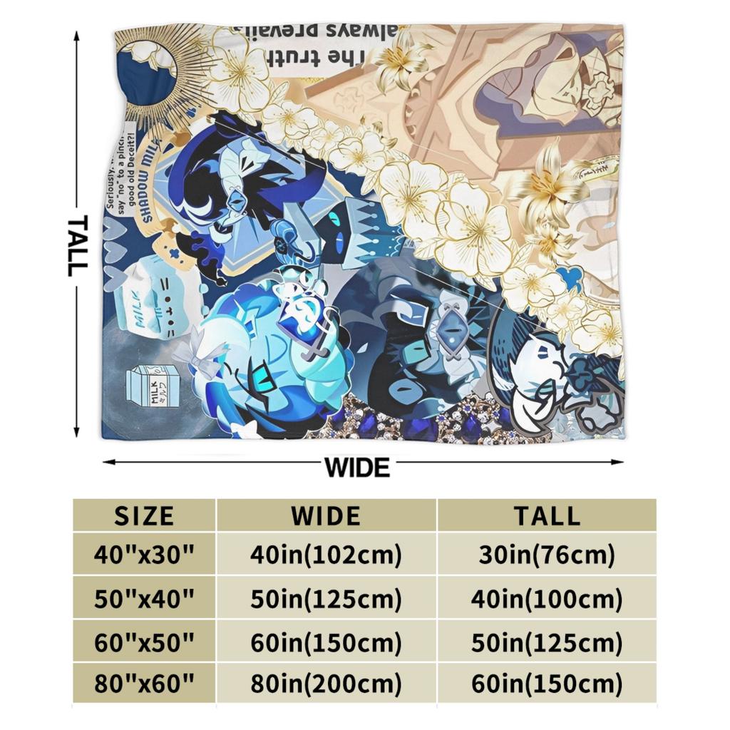 Comfortable Cookie Run Kingdom  Blanket Merch Bedding Decorative Video Games Throws And Blankets Warm Flannel for Office