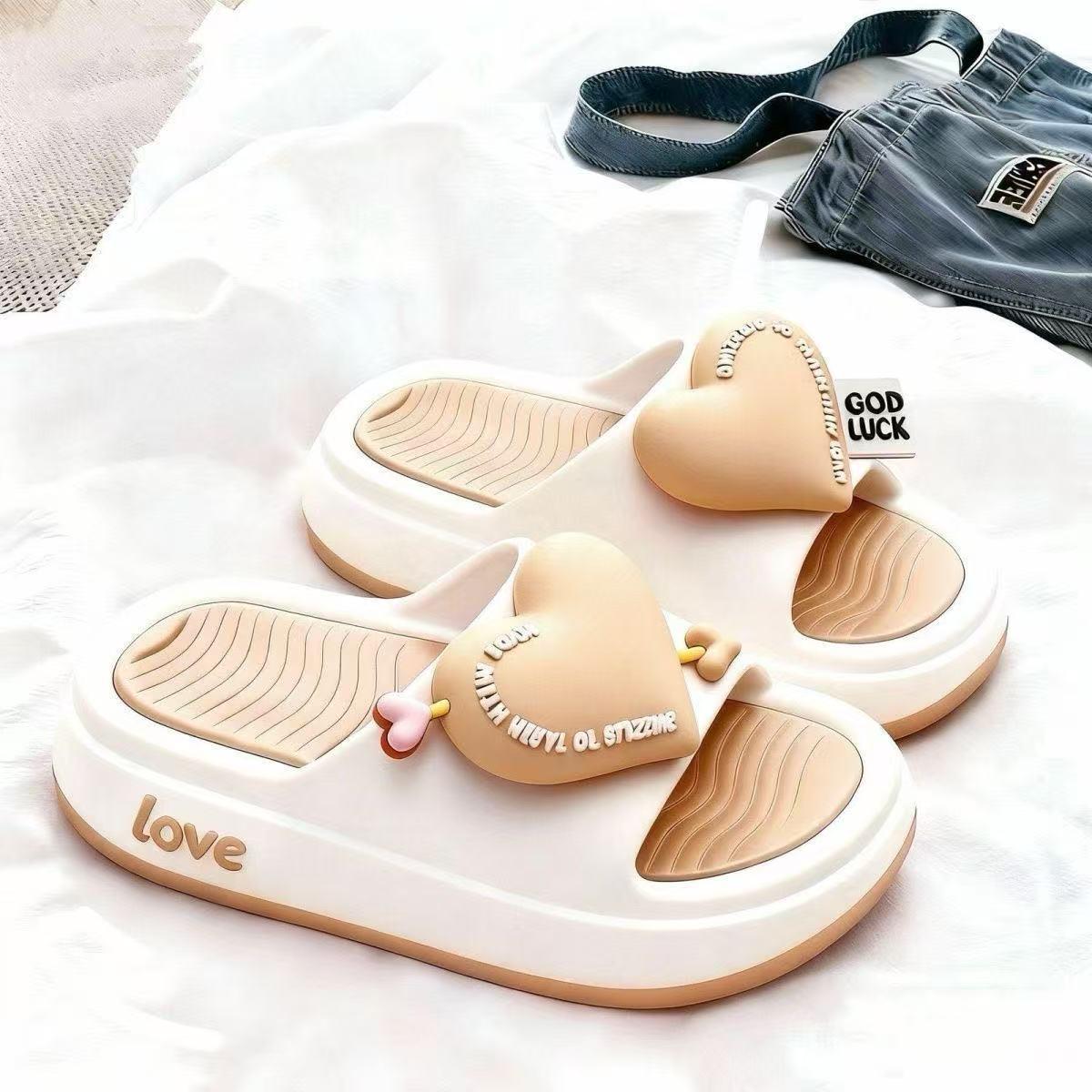 

Women s Bunny Ear Height-Boosting Pancake One-Strap Slippers 38-39 [Runs Small]