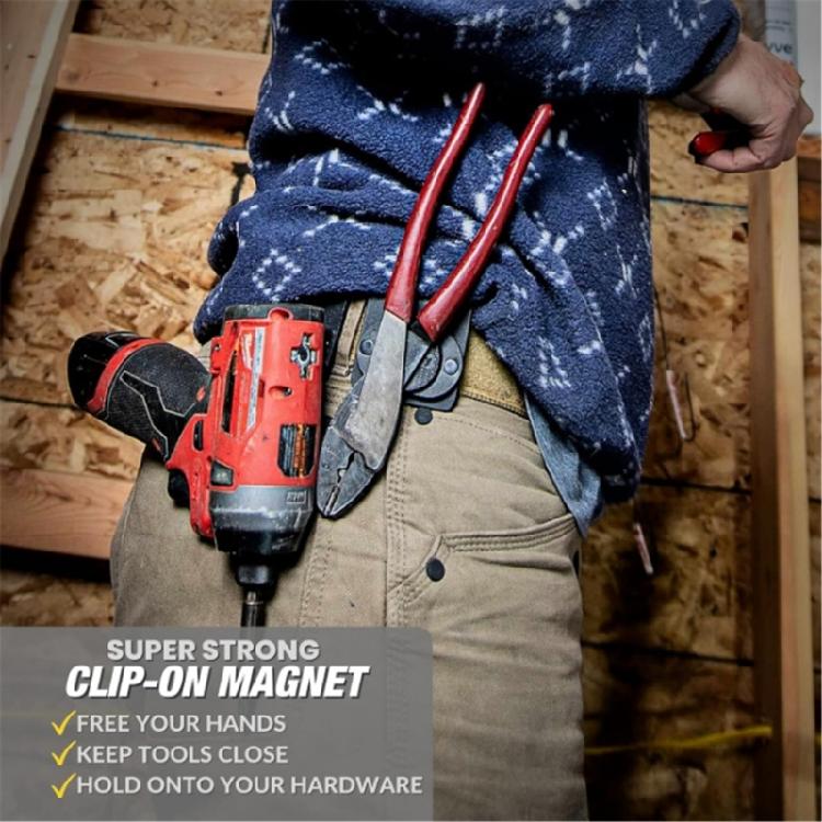 Heavy Duty Magnetic Tool Hook Multifunctional Tool Hanger for Secure Hanging of Tape Measure and Tool