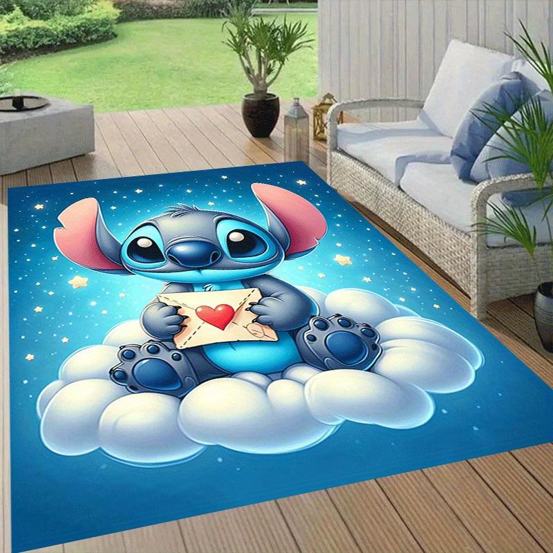 1pc Stitch Pattern Area Rug Soft Flannel Floor Mat for Living Room,Office,Bedroom and Carpet,Sofa Coffee Table Floor Mat
