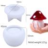 Cute Candle Jar Silicone Mold Handmade Mushroom Crystal Epoxy Plaster Jewelry Gift Box Craft Molds Concrete Storage Box Making
