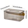 1 st-Rektangulär Transparent Tissuebox Transparent Tissuehållare för Användning i Badrum Kök och Kontor