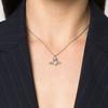 VIVIENNE WESTWOOD Collar de latón con diamantes en forma de corazón Ariella para mujer Plata ARIELLA