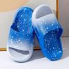 Neue Sommer-Gradient-Kinderslipper für Jungen und Mädchen Sandalen und Hausschuhe für drinnen und draußen Heimtextilien