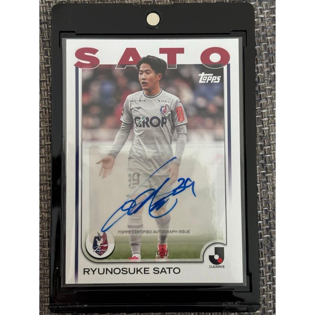 Ryunosuke Sato autograph card TOPS J League 2025