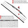 Replacement For Chevrolet Silverado 1500 2500 3500 Windshield Wiper Blades - 22"+22" Front Window Wiper - Fit 1999-2006 -2024 Vehicles - OTUAYAUTO