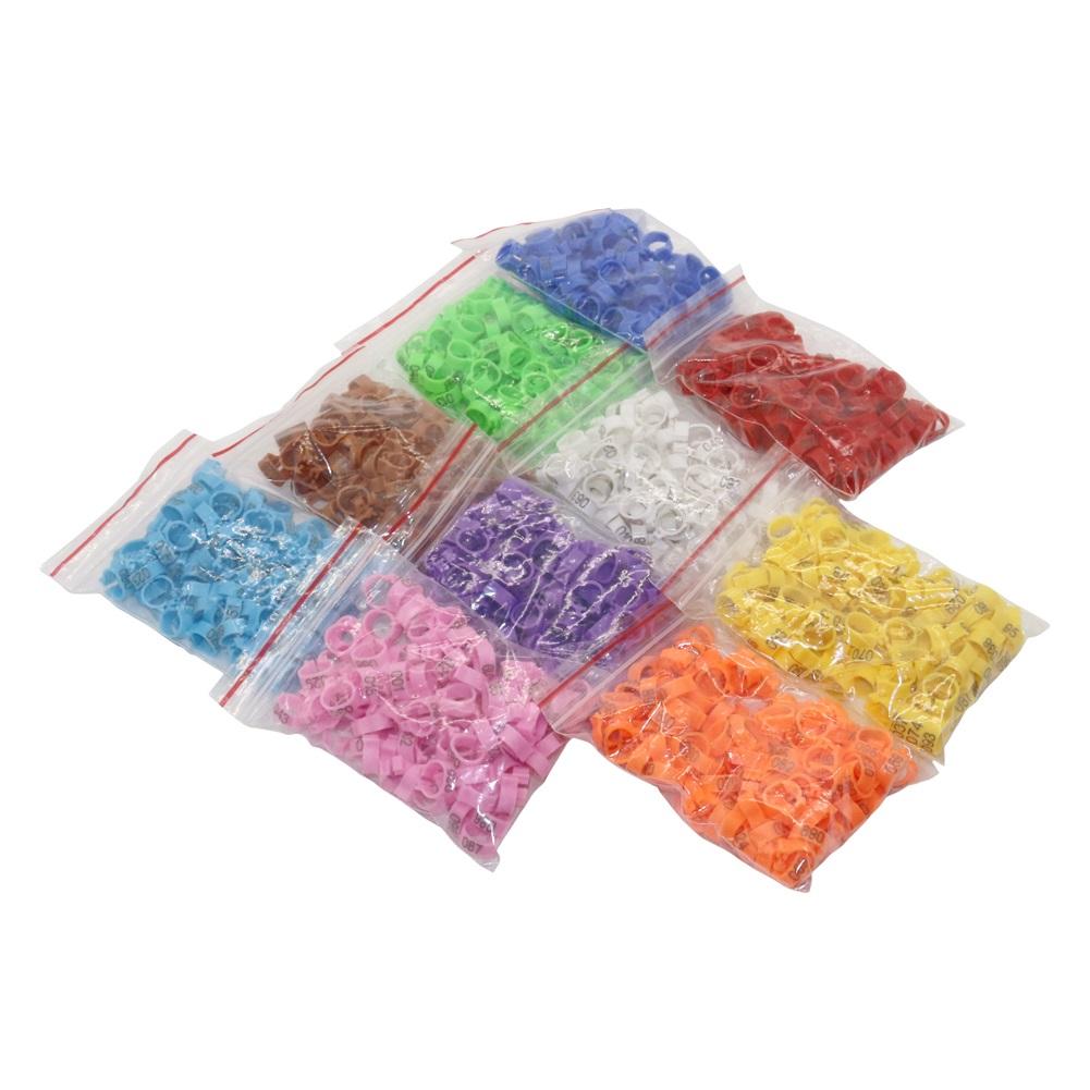 Bird Clip Ring Number 001-100 Inner Diameter 8mm Pigeon Leg Poultry Dove Bird Parrot Clip Rings Band Foot Ring Pigeon Supplies