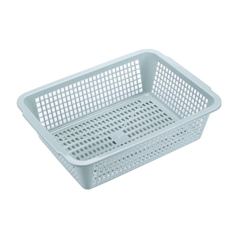 Großer rechteckiger Aufbewahrungskorb aus Kunststoff für den Kindergarten, verdickter Desktop-Snack-Organizer und Gemüsewaschschale