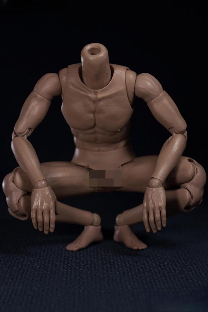 HiPlay WorldBox 1/6 Scale Male Figure Body with Head Connector, Highly Durable and Articulated, AT020