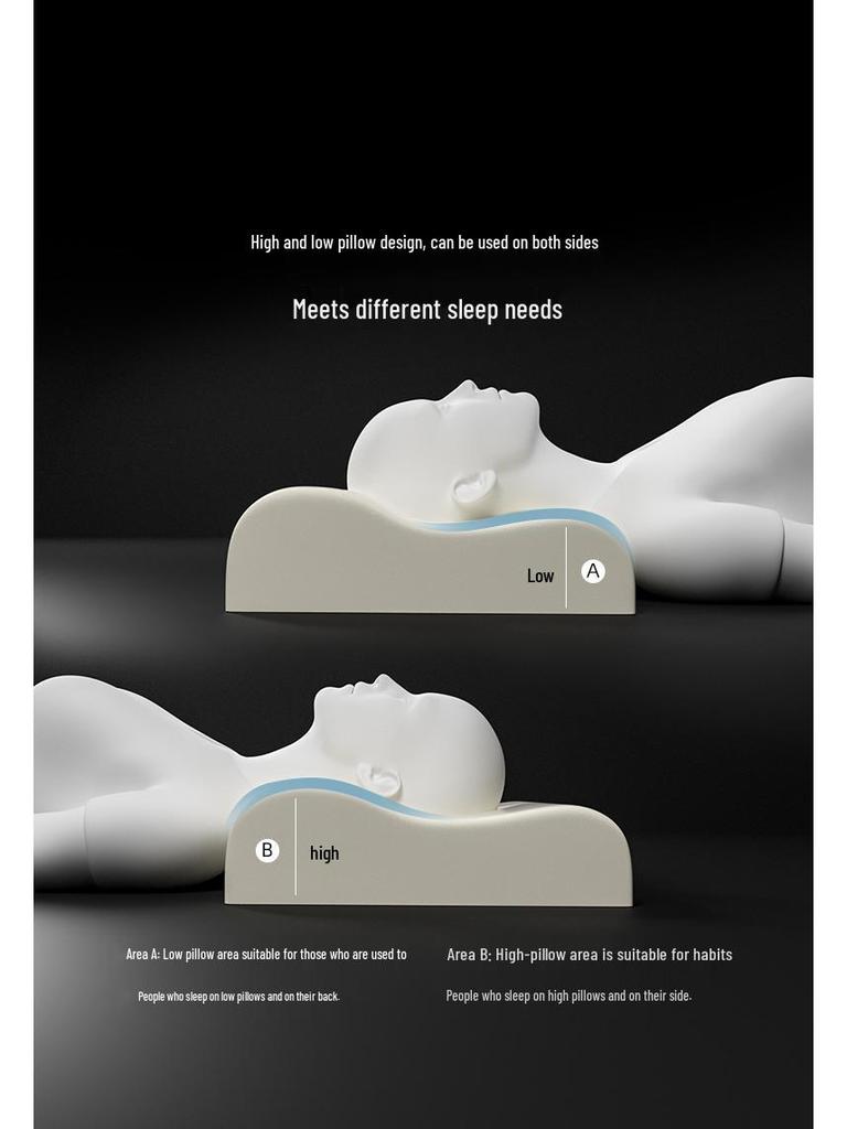 Wave Memory Foam Neck Support Pillow for Home & Hotel