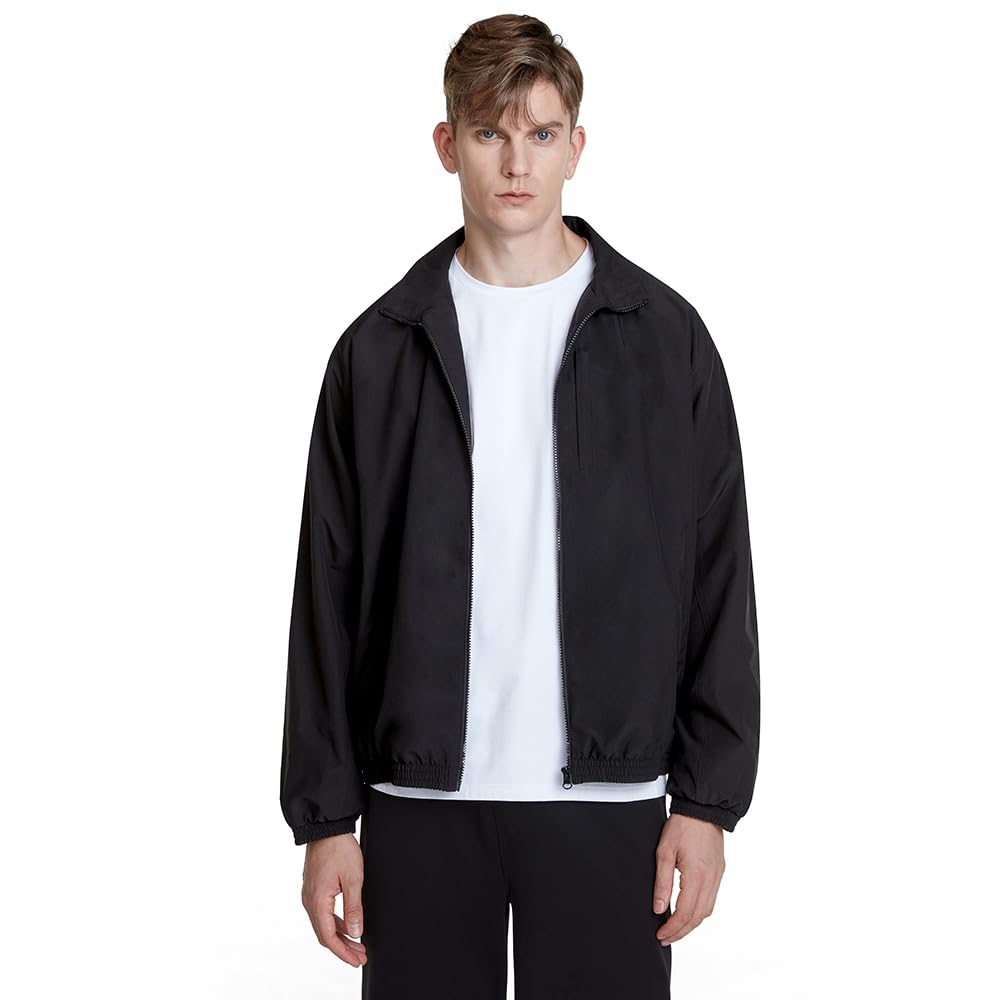 

Tesla и Ветровка Высокий Идеально для и Весна и Размер Мужской Женский Легкий, Ветрозащитный, Шея, Оверсайз, Унисекс, Для поездок на работу, Школа, чёрный