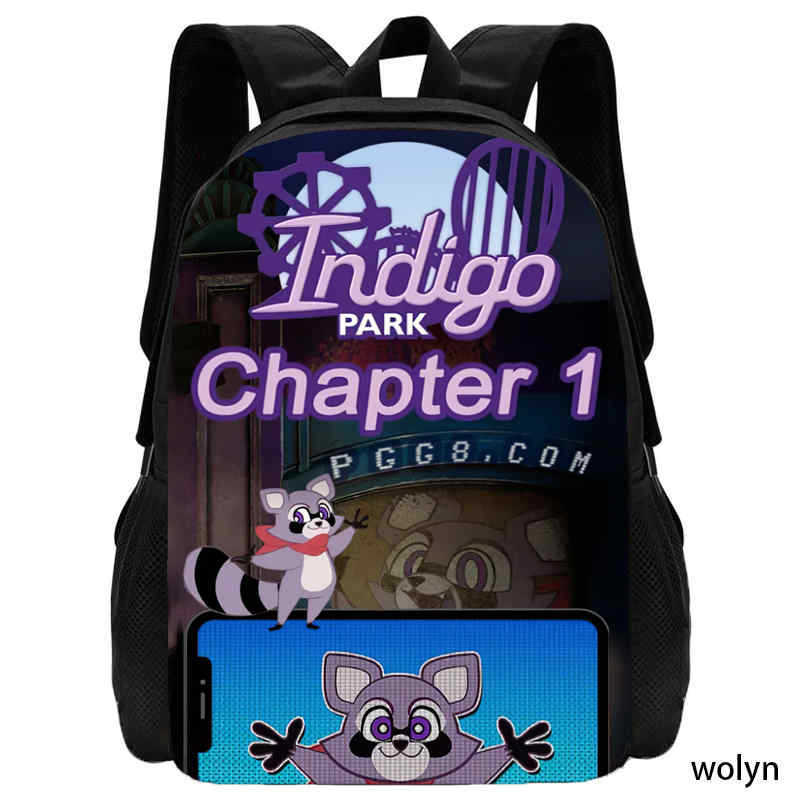 Indigo Park Indigo Park Anime Backpack Student School Bag Computer Bag Standard