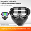 1 Piece Adjustable Motorcycle Goggles Dustproof Moto Glasses Breathable Full Face Protective Motorbike Dirt Bike Off-Road Mask