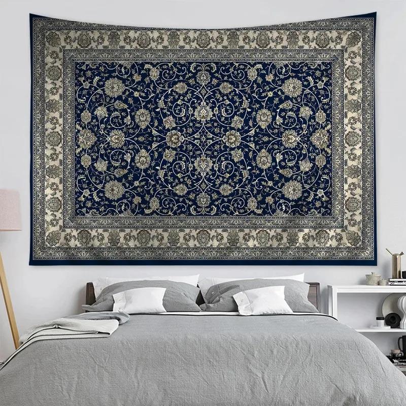 VIKAMA Vintage Persisches Muster Wandteppich Bohème Stil Wohnzimmer Flur Schlafzimmer Wanddekoration Kulisse