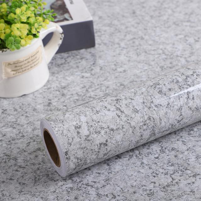 Modern Kitchen Marble Contact Paper Vinyl Wall Sticker Marble Cabinet Countertop Stickers Self Adhesive Waterproof PVC Wallpaper