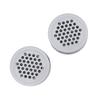 2Pcs Round Vent Cover White Rustproof Rugged Versatile Air Vent Mesh Hole Cover for Home Closet