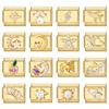 Gold Color Zircon Butterfly Moon Star Heart Italian Charm Link Fit 9mm Stainless Steel Bracelet Women Men DIY Making Gifts