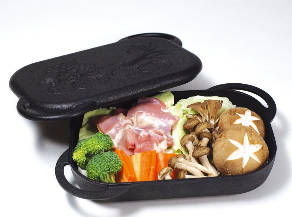 Asahi Iwate Prefecture Traditional Craftsmanship Nanbu Ironware Oven Grill Pan with Embossed Non-Stick Finish (Induction & Gas Compatible)