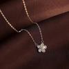 Full Diamond Flower Necklace Xiaohongshu Same Light Luxury Sweet Gentle Flower Pendant Collarbone Chain Autumn Spring Sweater Chain