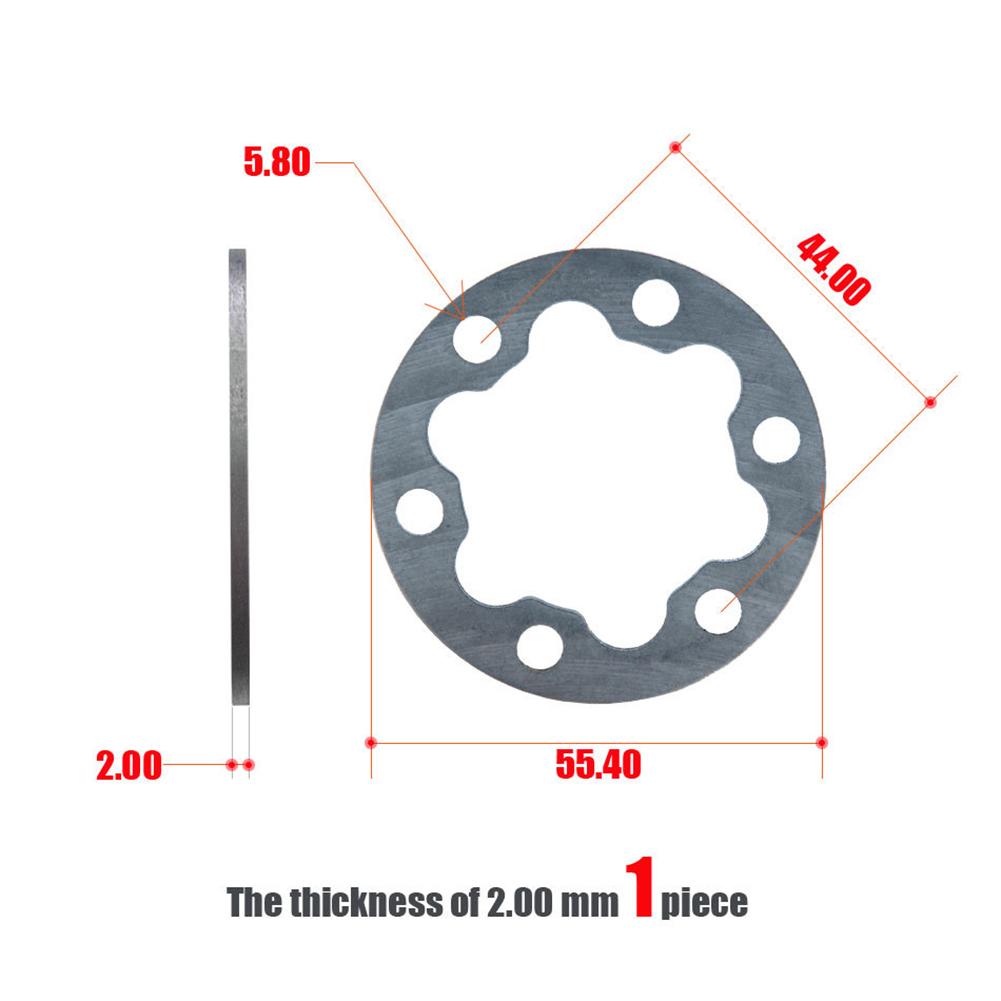 4PCS Brake Gasket Spacer Set for Electric Scooter and E Bike 6 Holes Disc Washer 25mm Suitable for 44MM Rotors Includes Screws