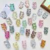 Stereoscopic Glitter Teddy Bear Phone Airbag Holder Adhesive Magnetic Retractable Desktop Support Lazy Ring Wholesale