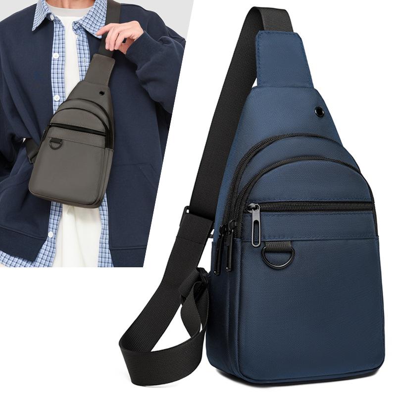 Crossbody bag men's new fashion shoulder bag going out men's multi-functional bag mobile phone change breast bag