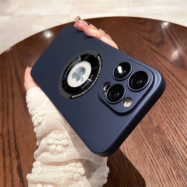 Magnetyczne etui do ładowania bezprzewodowego na telefon iPhone 14 13 12 Pro Max 14 Plus 14 Pro Max Wstrząsoodporny ochraniacz obiektywu aparatu Twarda obudowa