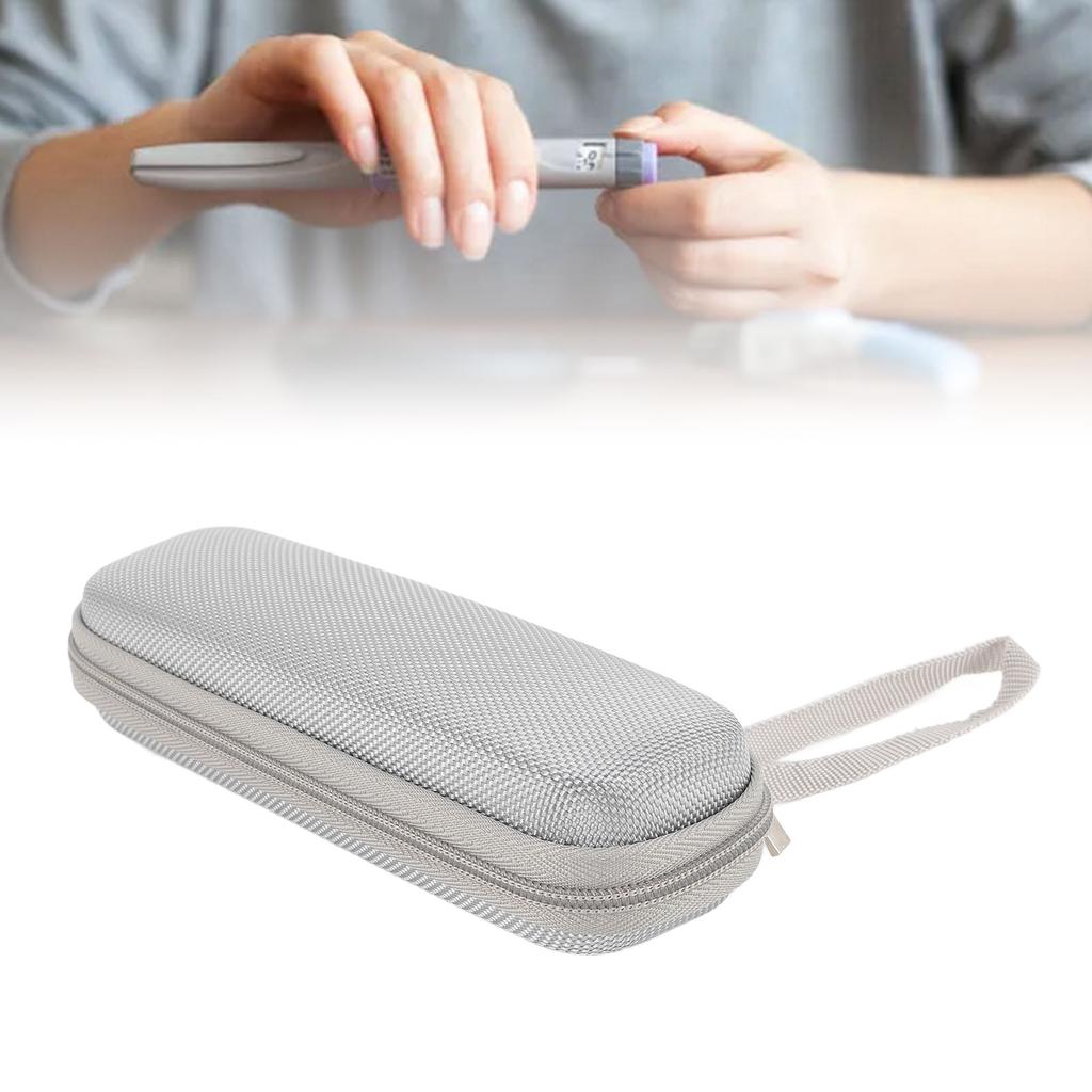 Insulin Pen Cooler Travel Case Portable Zip Design Water Proof Diabetic Medication Bag for Travelling Home