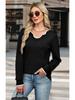 Women's Casual Solid Color Knitted Pullover Sweater - Autumn/Winter Collection