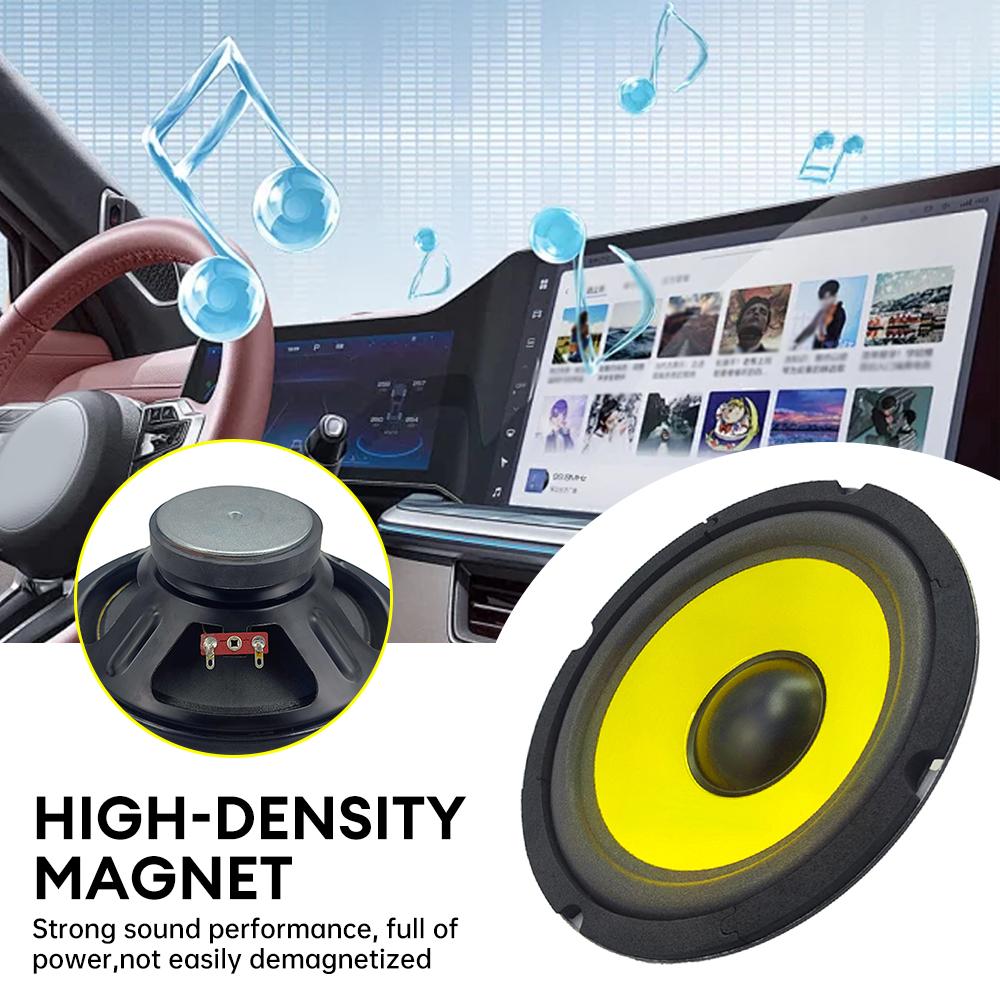 6 Inch Car Audio Speaker Full Range Frequency Mid-bass Modified Speaker Subwoofer Non-destructive Installation