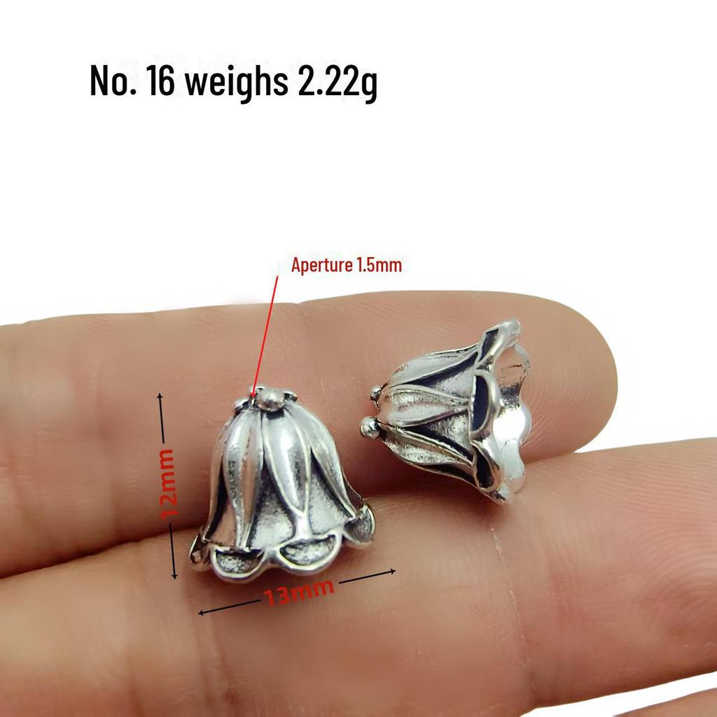 Tibetan Silver Flower Tray Spacer for DIY Bracelets & Jewelry