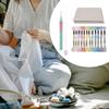Beginner Punching Needle Embroidery Set Inlcudes 12 Color Yarn, Embroidery Cloth, Punching Needle Pen, Needle Threader