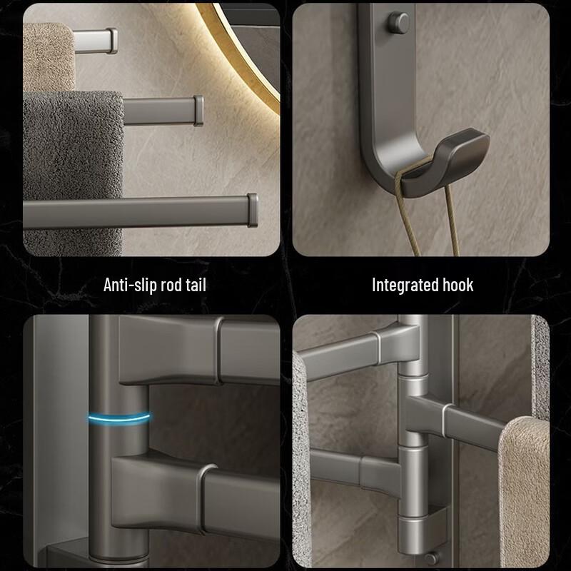 cmaos Rotating Bathroom Towel Rack