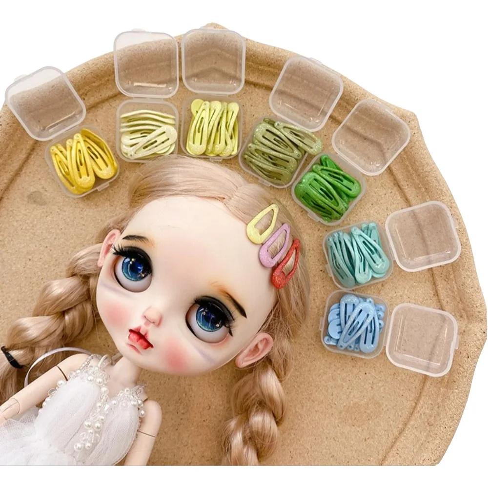 Mini Hair Clip Mini Blyth Hair Pins 3Cm Colorful Glitter Blyth Accessories Candy Color Diy Hairpin Accessories 16 112 Ob11