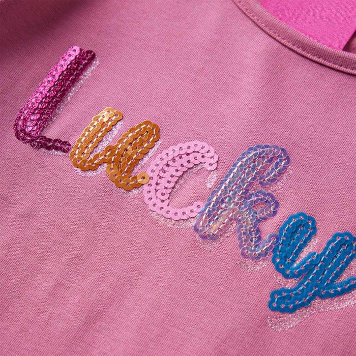 T-shirt enfants à manches longues framboise 92/104/116/128/140