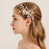French Style Bridal Hair Clip Silk Flower Wedding Headdress Korean Bride Hairpin  Bride Accessories