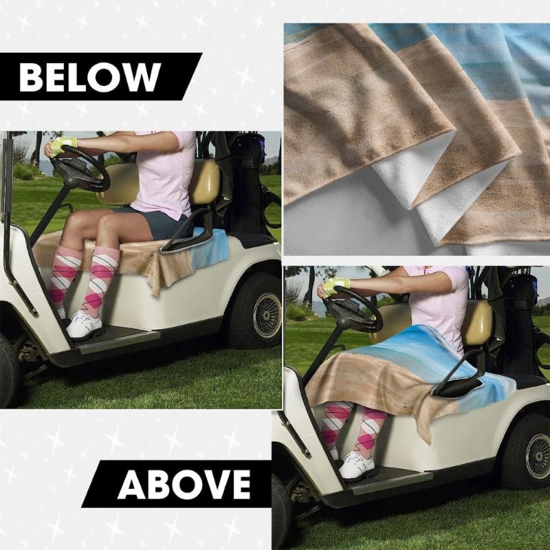 Polyester Golf Cart Seat Cover With Heat Resistance And Easy Installation Machine Washable Cushion Cover