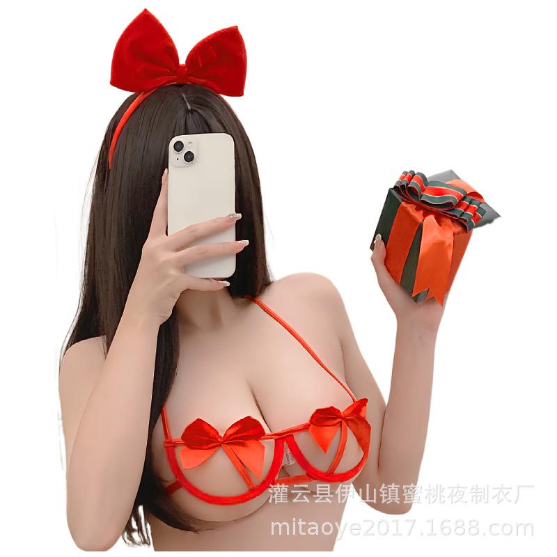 Christmas Reindeer Antler Bow Headband & Holiday Hat Accessory