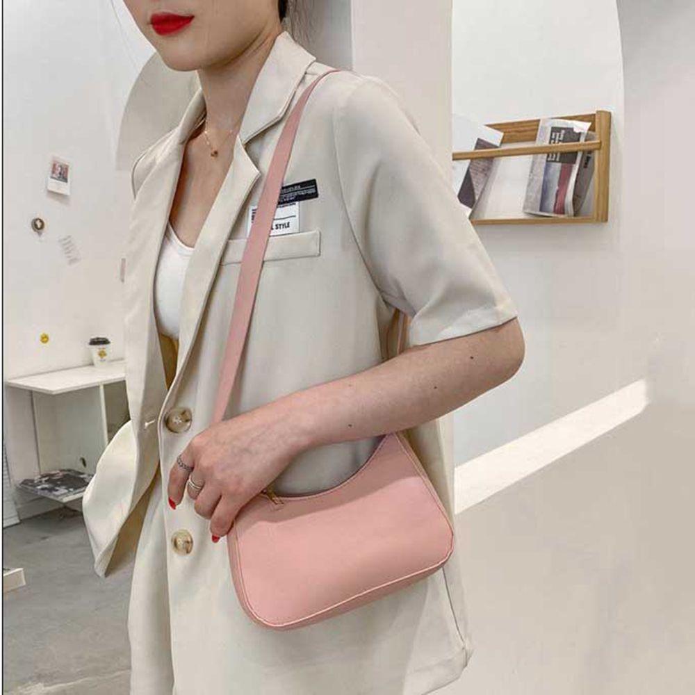 Achseltasche Große Kapazität PU-Leder Handtasche Damen Handtasche Kleine Quadratische Tasche Damen Umhängetasche