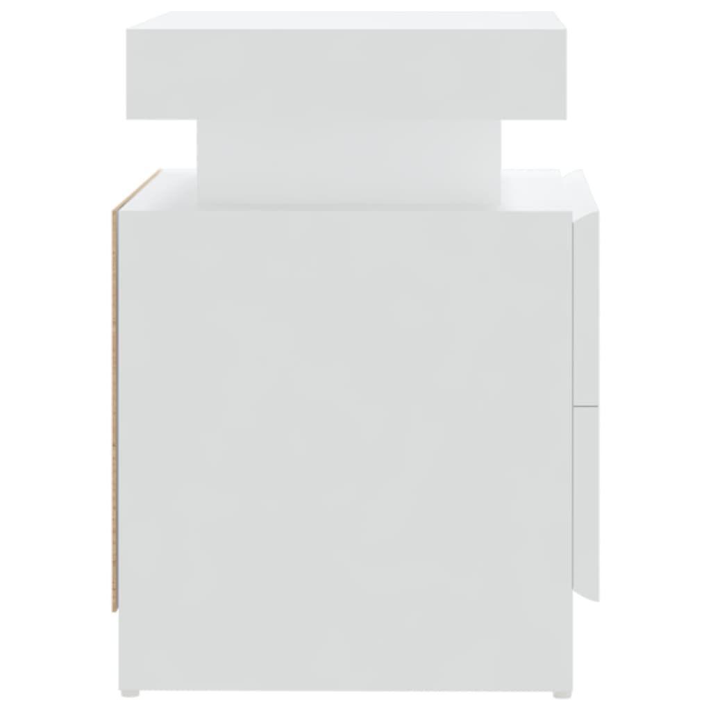 Nightstand White 45 x 35 x 52 cm Particleboard