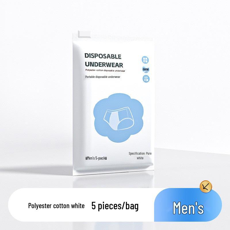 Supermarkt Herren- & Damen Einweg-Baumwollunterwäsche, einzeln verpackt, steril, Übergröße, reisefreundliche Slips.