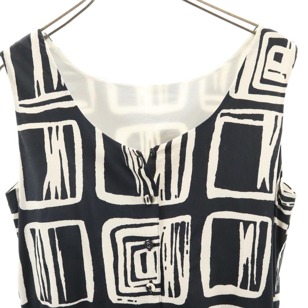 Marimekko Overall Handle No Sleeve One Piece 36 Black Series Women Used