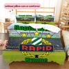 Biancheria da letto con motivo Rapid Wien Decorazione per la casa Regalo di compleanno e festival (1 * copripiumino + 2 * federa, senza nucleo)