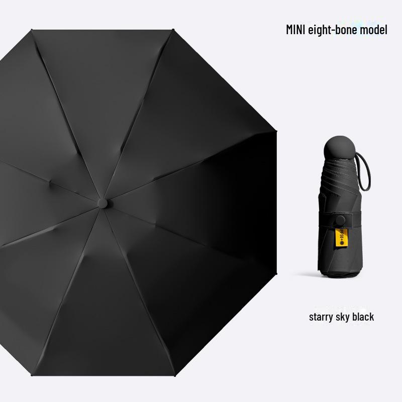 50% Folding Women's Dual-Purpose Mini Portable Pocket Capsule Umbrella - High-Grade Sun Protection