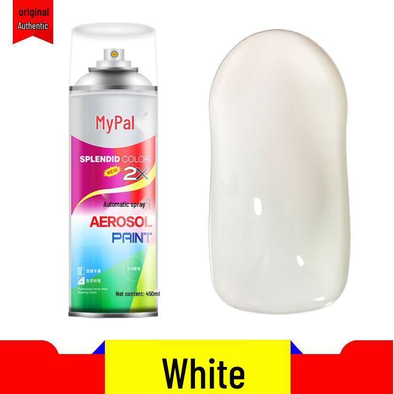 Chrome Self-Spray Stainless Steel & Rust-Proof Paint for Electroplated Metals, Galvanized Surfaces in Silver, Black, & White