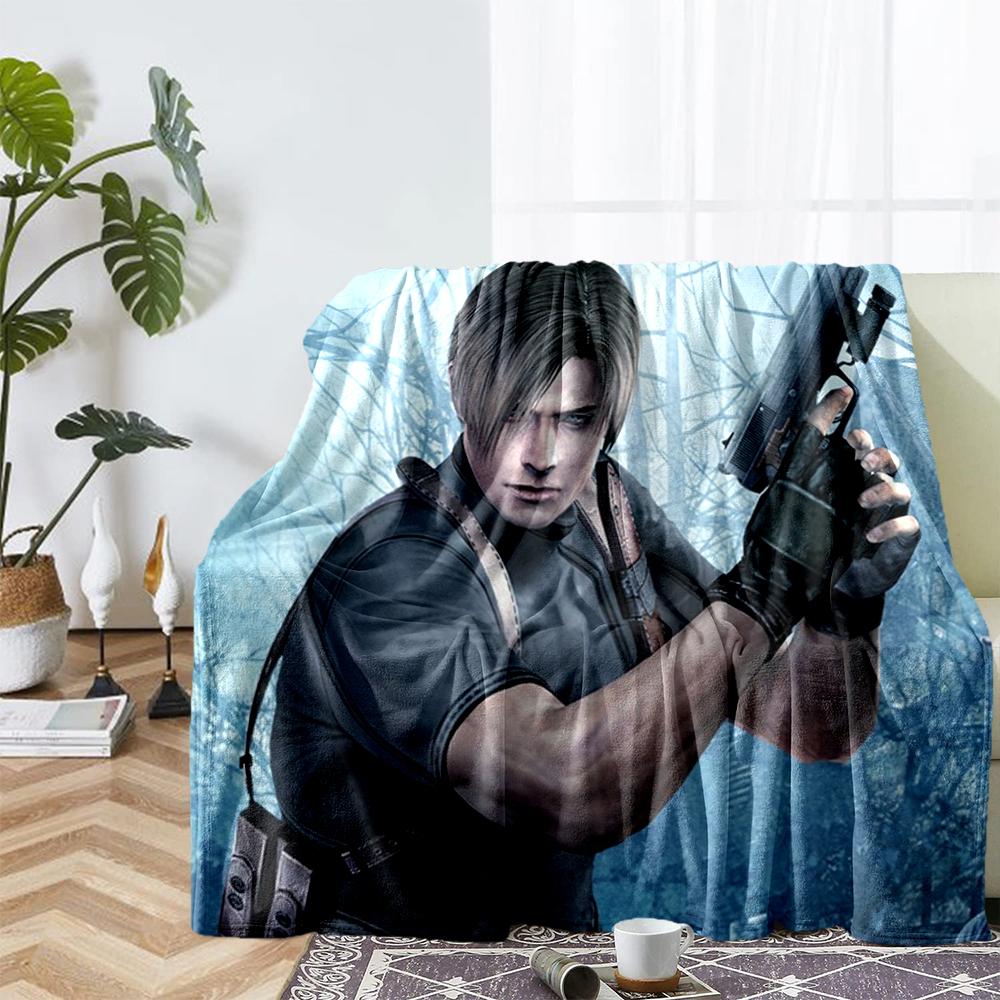 Resident Evil Theme Printed Blanket - Perfect for Couch, Bed, Travel & Outdoor Use | Machine Washable, Cozy & Durable.
