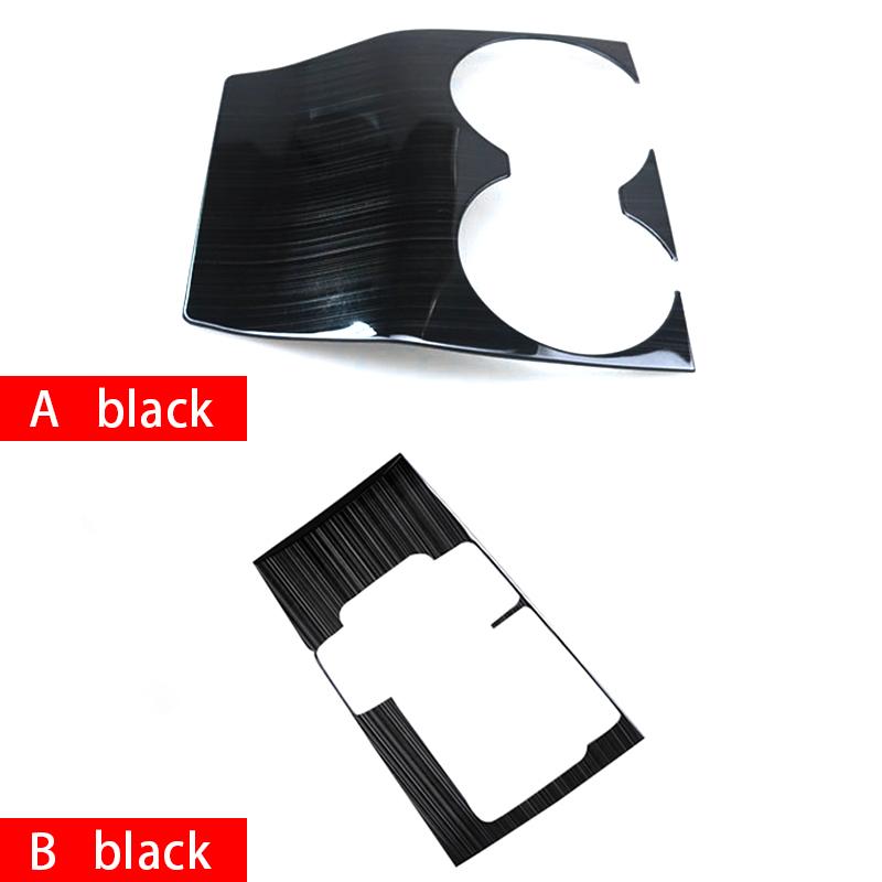 For Mazda 3 BP 2019 2020 2021 2022 2025 2024 2025 Stainless Car Central Console Gear Shift Panel Water Cup Cover Accessories